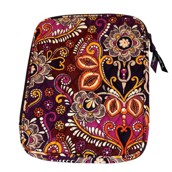 Vera Bradley Safari Sunset Tablet E-Reader Sleeve Purple Orange Retired 2011 - Picture 2 of 9